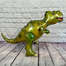 Load image into Gallery viewer, Dinosaur Balloon JUMBO Mylar Walking Foil Balloons Green T-Rex | Birthday Celebration Decorations and Supplies Party Decor | Anaya Treasures
