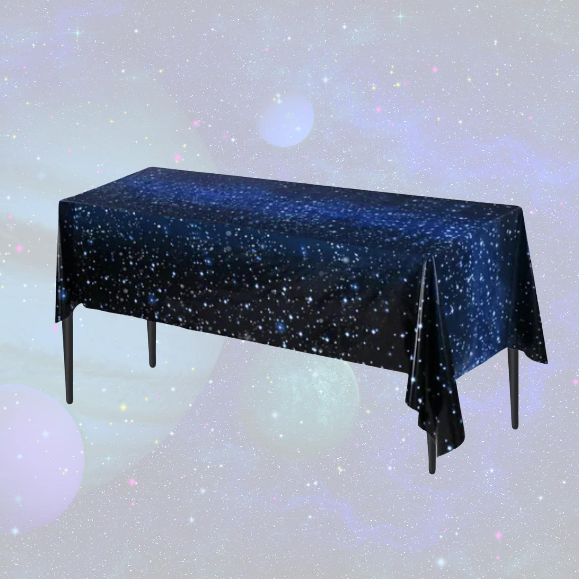 Outer Space Party Tablecloth – Disposable Table Cover