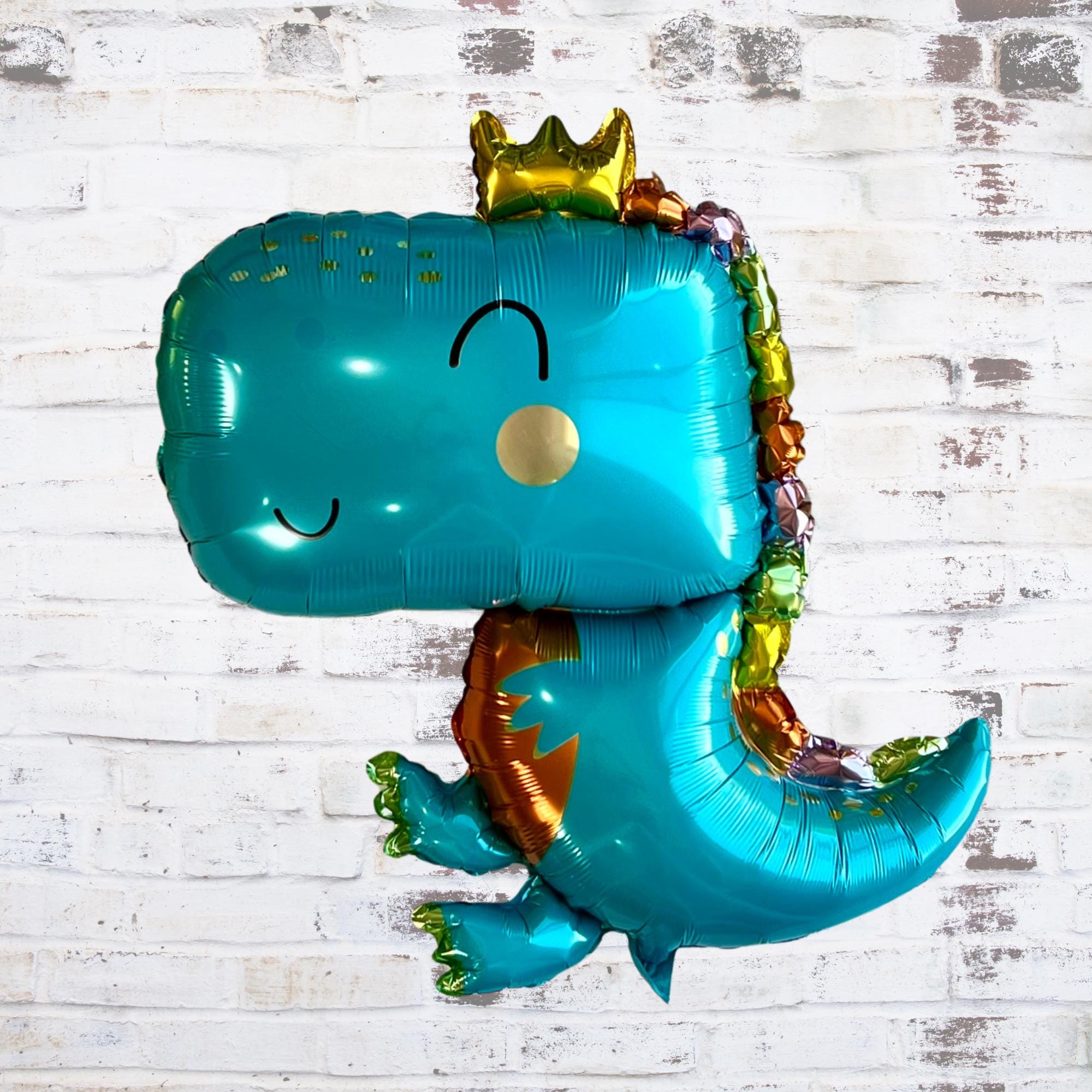 Blue Baby Dinosaur Balloon Set – Jumbo Foil Party Decor (5-Piece Set)