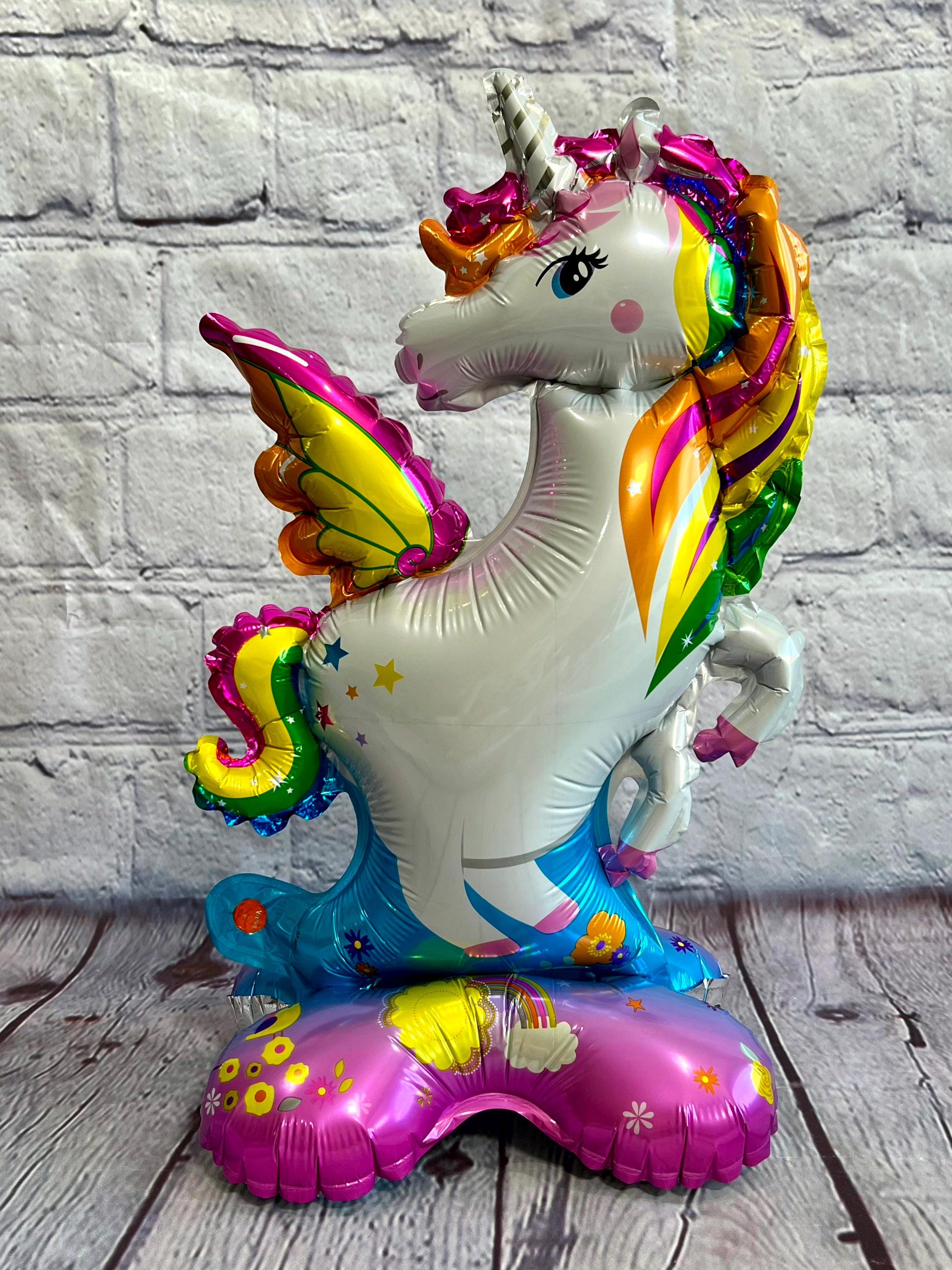 Standing Unicorn Balloon Set – Foil Party Decor (2-Piece Set)
