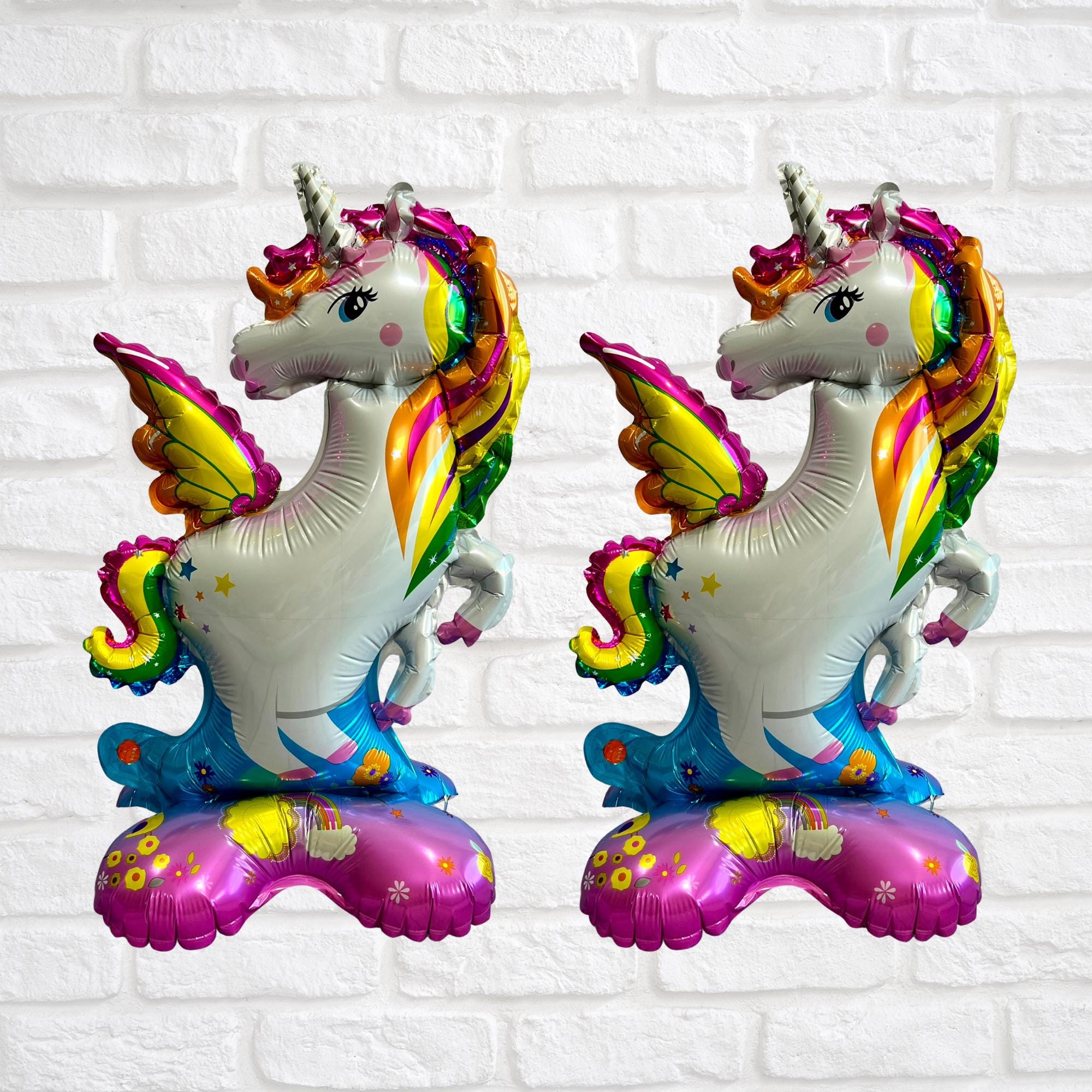 Standing Unicorn Balloon Set – Foil Party Decor (2-Piece Set)