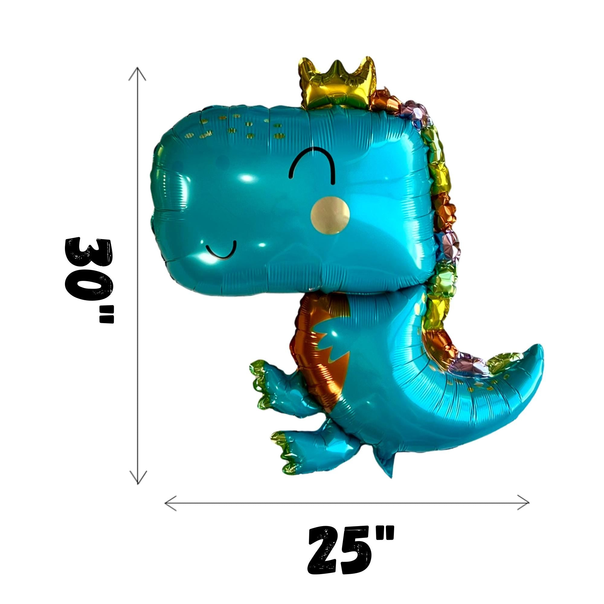 Blue Baby Dinosaur Balloon Set – Jumbo Foil Party Decor (5-Piece Set)