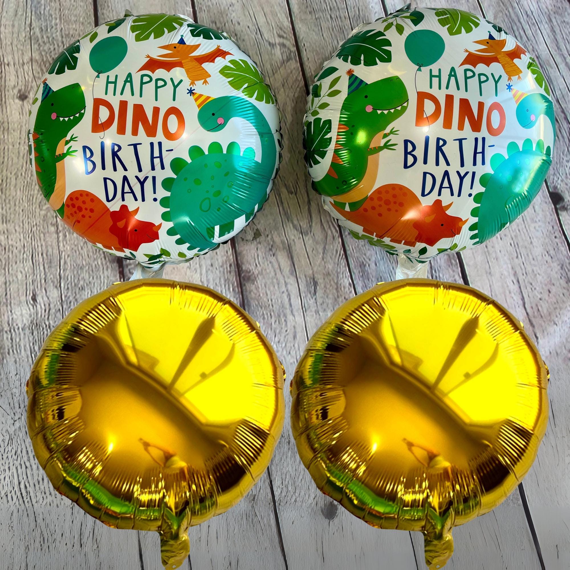 Blue Baby Dinosaur Balloon Set – Jumbo Foil Party Decor (5-Piece Set)