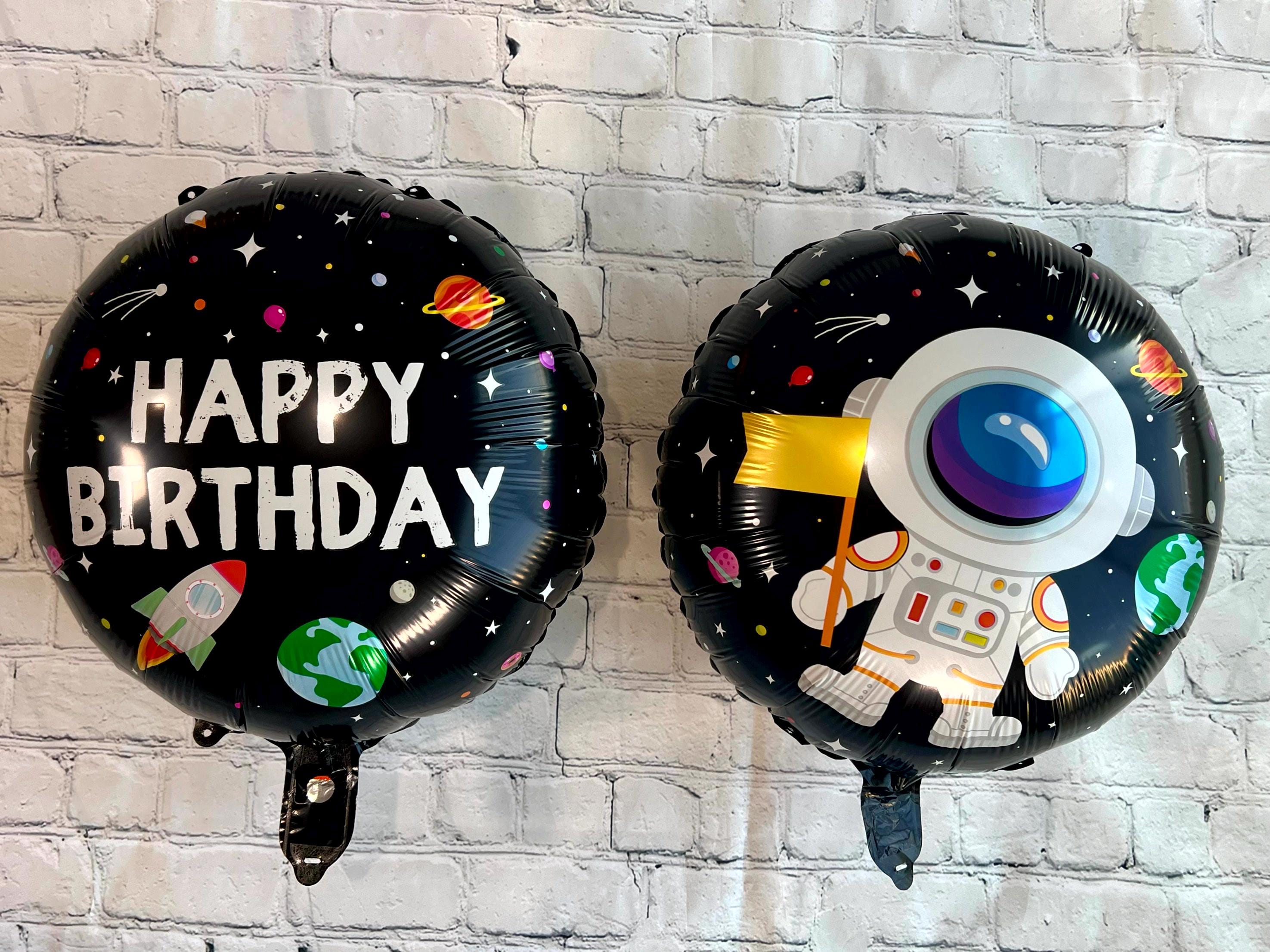 Spaceship & Astronaut Balloon Set – Outer Space Party Decor (5-Piece Set)