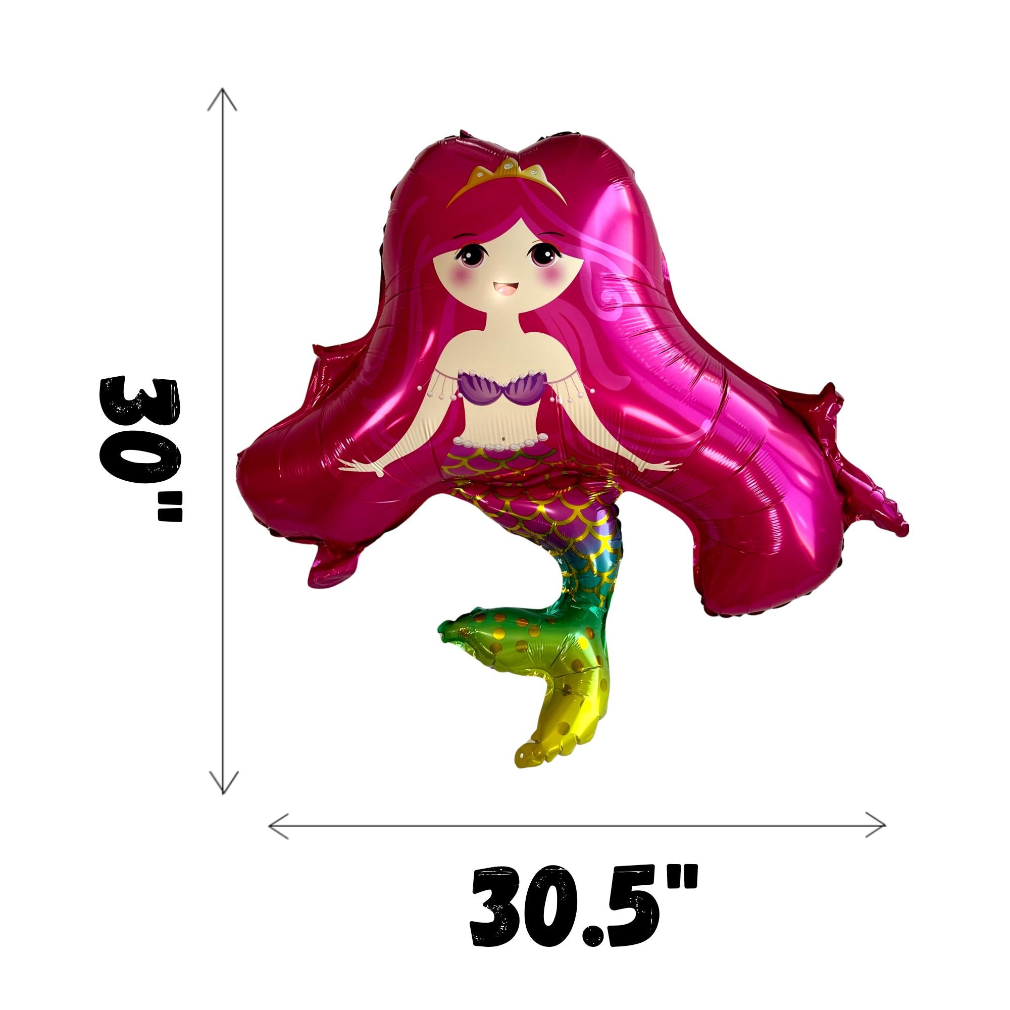 Mermaid Seashell Balloon Set – Party Decor (5-Piece Set)