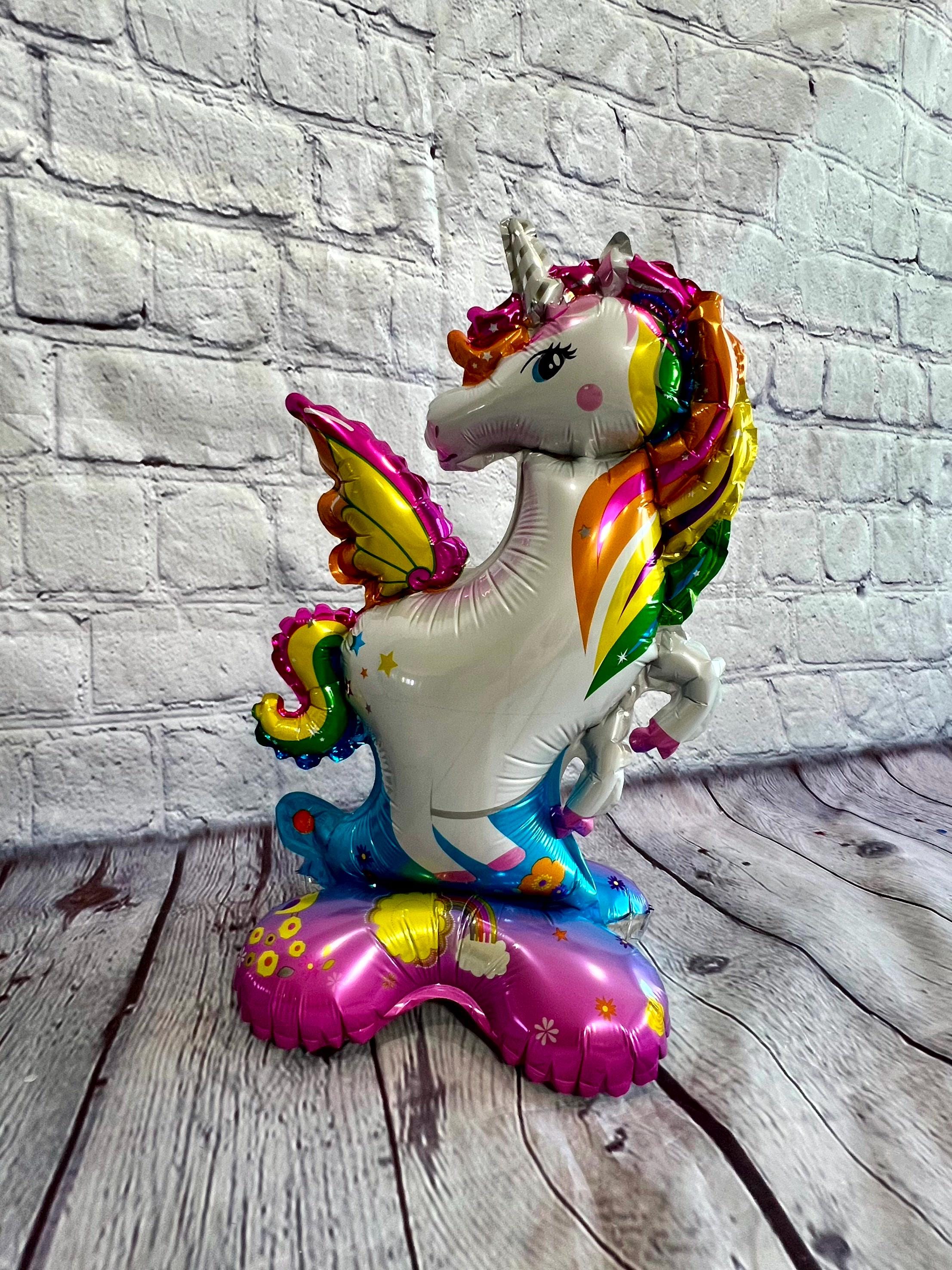 Standing Unicorn Balloon Set – Foil Party Decor (2-Piece Set)
