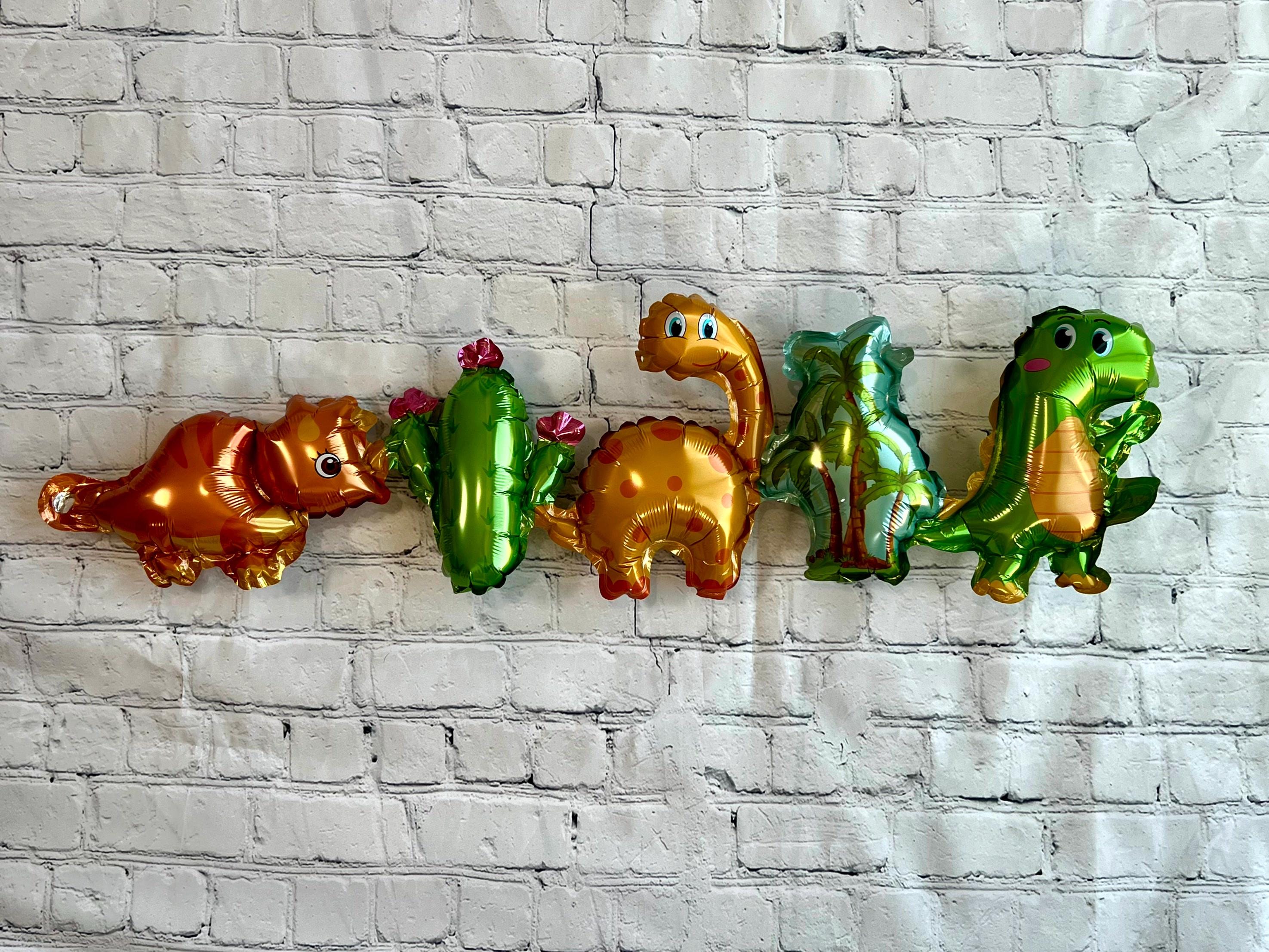 Dinosaur Balloon Garland – Foil Party Decor (2-Piece Set)