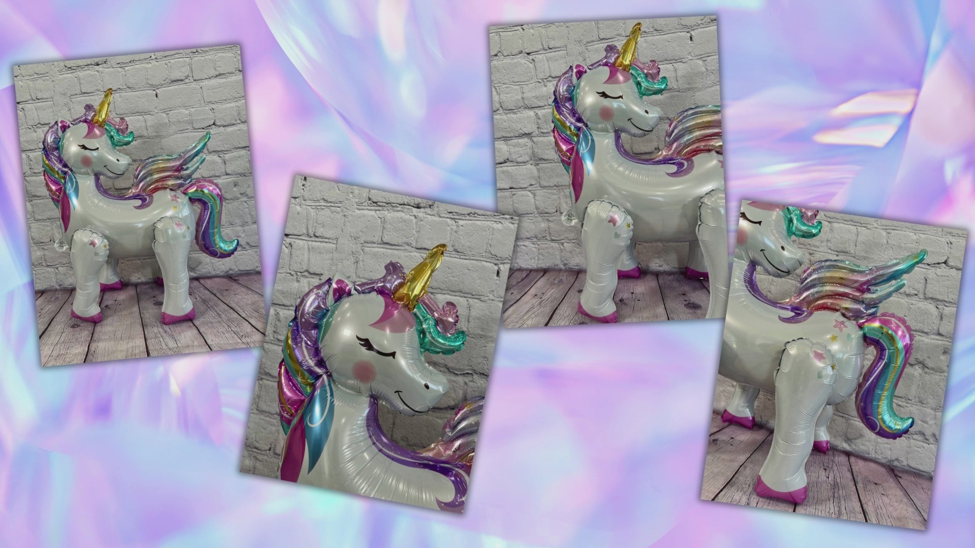 Unicorn Standing Balloon – Jumbo Foil Party Decor
