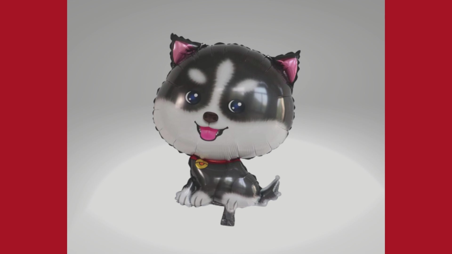 Corgi Dog Balloon – Black & White Foil Party Decor