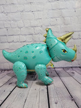 Load image into Gallery viewer, Dinosaur Balloon JUMBO Mylar Walking Foil Balloons - TEAL
