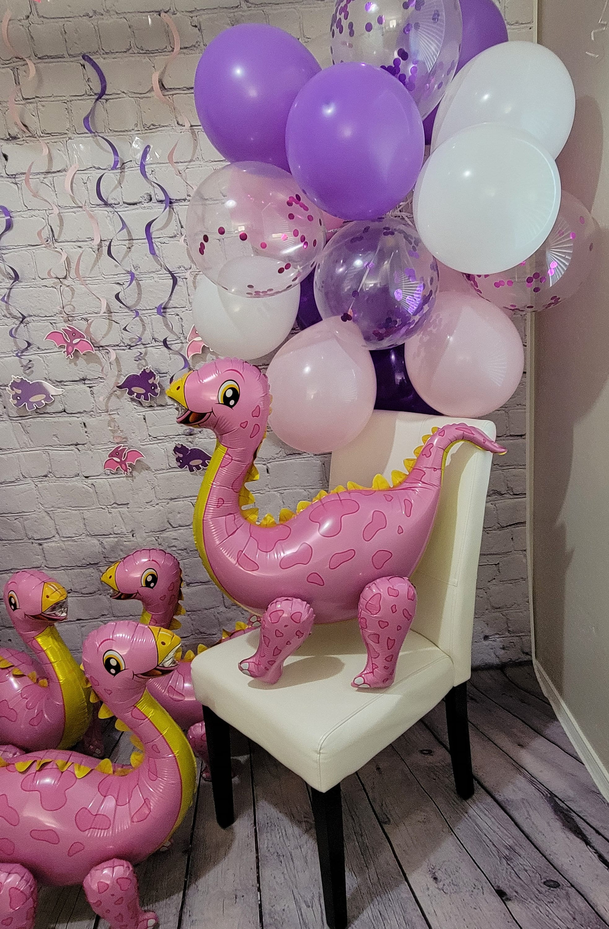 Pink Dinosaur Balloons – Jumbo Birthday Party Decor