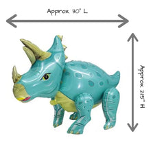 Load image into Gallery viewer, Dinosaur Balloon JUMBO Mylar Walking Foil Balloons - TEAL
