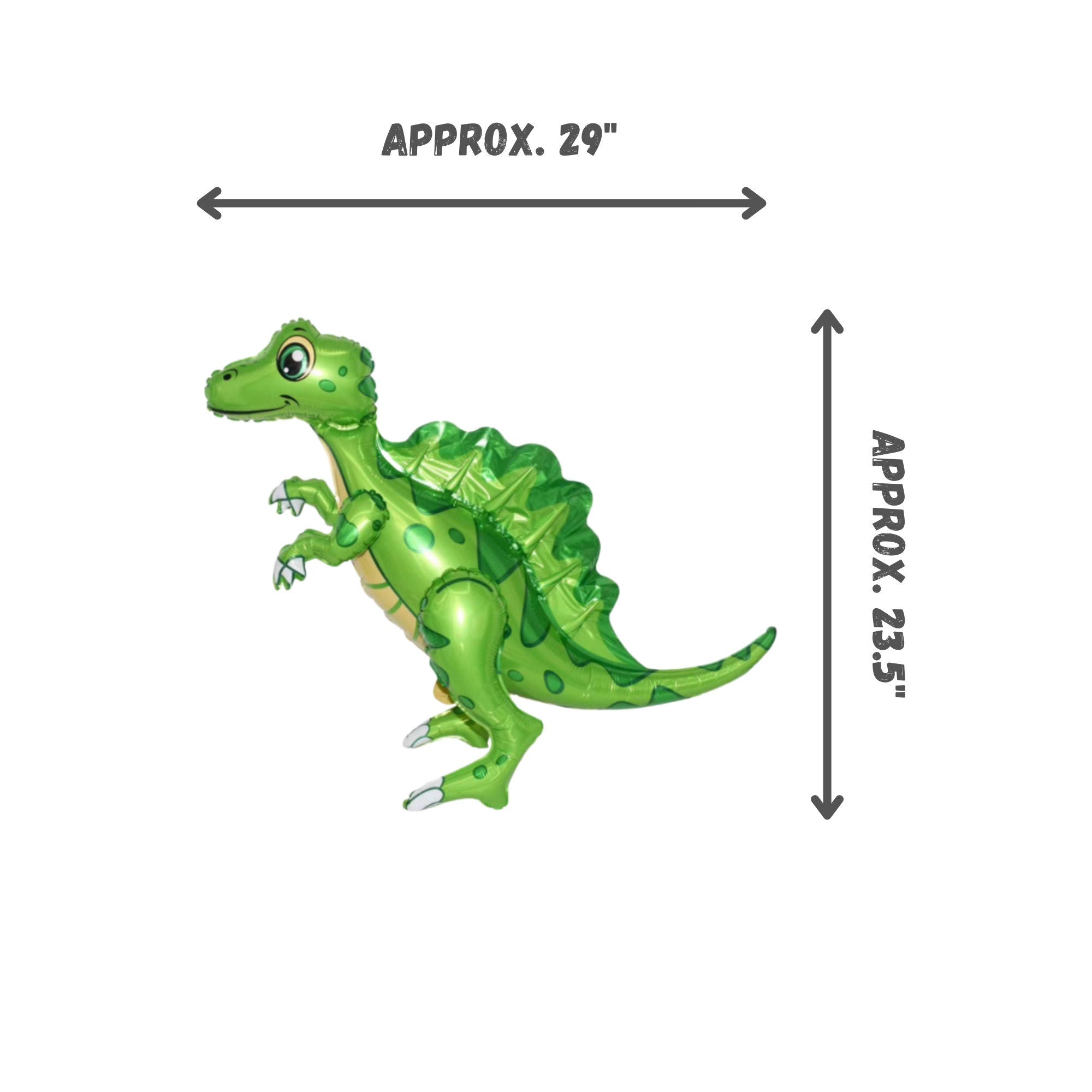 Walking Dinosaur Balloon Set – Jumbo Foil Party Decor (6-Piece Set)