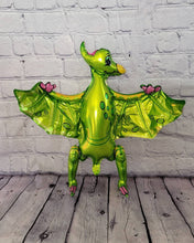 Load image into Gallery viewer, Dinosaur Balloon JUMBO Mylar Walking Foil Balloons - Green Pterodactyl
