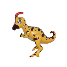 Load image into Gallery viewer, Dinosaur Balloon JUMBO Mylar Walking Foil Balloons - YELLOW Parasaurolophus
