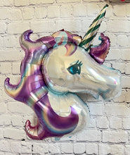 Load image into Gallery viewer, Unicorn Balloon and Rainbow Balloon JUMBO Mylar Foil Balloons Set of 3
