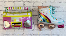 Load image into Gallery viewer, 80&#39;s Retro Music Boombox Roller-skating Balloon 4 PC Set
