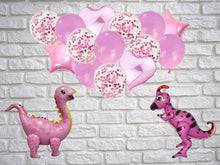 Load image into Gallery viewer, Dinosaur Birthday Party Decorations PINK JUMBO Dinosaur Balloons
