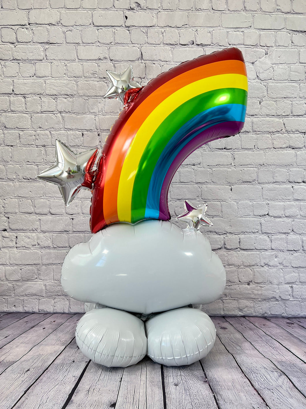 Rainbow Balloon JUMBO Mylar Foil Balloons Airloonz Airfill Foil Balloon